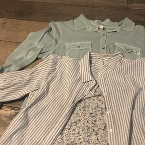 Two Long Sleeve Button Down Shirts